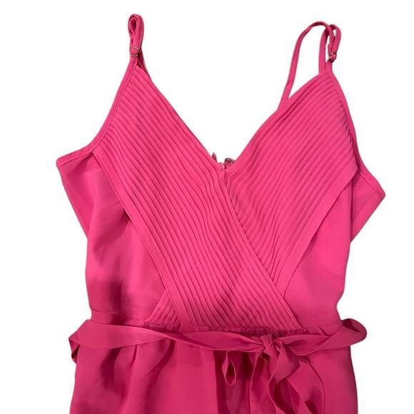 Julie Brown New York barbie pink Belted midi dress size 2 Cocktail Party - Picture 3 of 5